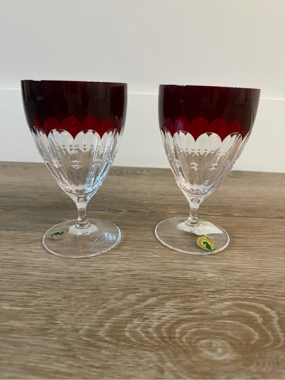 NWT Waterford Mixology Talcon Red all purpose glasses